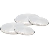 Krüger Herd-Abdeckplatte "Edelstahl Herdplatten-Set, 4-tlg." (2x Ø 16 cm + 2x Ø 20 cm) von Krüger