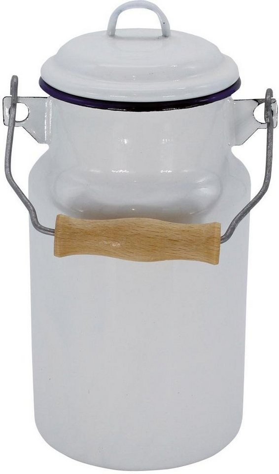 Krüger Milchkanne Husum, 1 l, emailliert von Krüger