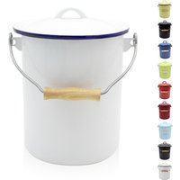 Krüger Mülleimer "Emaille Mülleimer mit Deckel Serie Rio" schnitt- / kratzfeste Oberfläche, bakterienabweisend, extrem langlebig Krüger Mülleimer "Emaille Mülleimer mit Deckel Serie Rio" schnitt- / kratzfeste Oberfläche, bakterienabweisend, extrem langlebig von Krüger