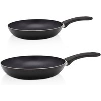 Krüger Pfannen-Set "Aluminium Pfannen-Set DELPHI 2 tlg. (16 + 24 cm)", Aluminium, (Set, 2 tlg., 1x Bratpfanne Ø 16 cm (H. 4,5 cm), 1x Bratpfanne Ø 24 cm (H. 4,5 cm) von Krüger