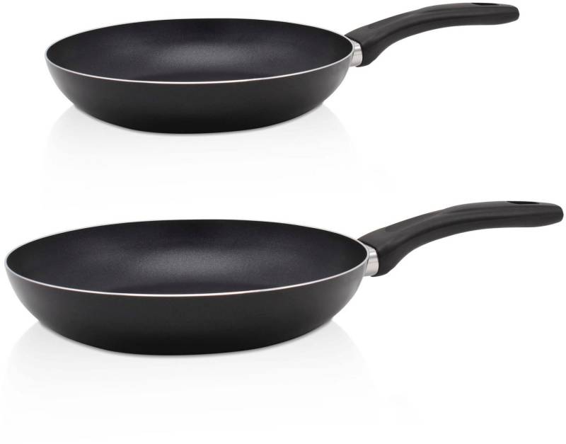 Krüger Pfannen-Set Aluminium Pfannen-Set DELPHI 2 tlg. (16 + 24 cm), Aluminium (Set, 2-tlg., 1x Bratpfanne Ø 16 cm (H. 4,5 cm), 1x Bratpfanne Ø 24 cm (H. 4,5 cm) von Krüger