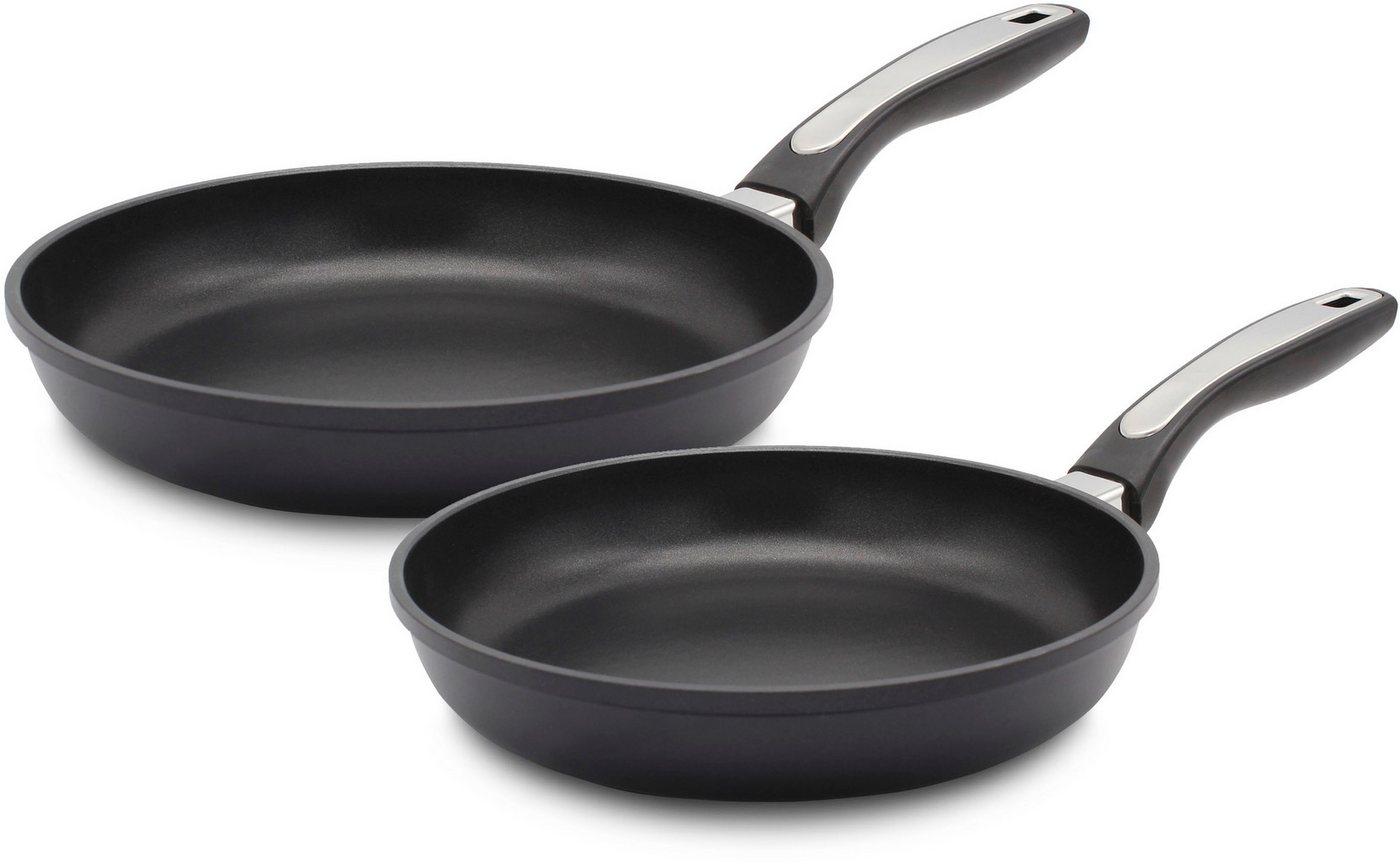 Krüger Pfannen-Set Delta, Aluminiumguss (Set, 2-tlg), Ø 24/28 cm, Induktion von Krüger