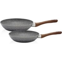 Krüger Pfannen-Set "Nevada" Aluminium Set, 2 Stk. tlg. Soft-Touch-Griff, Ø 24/28 cm, Induktion von Krüger