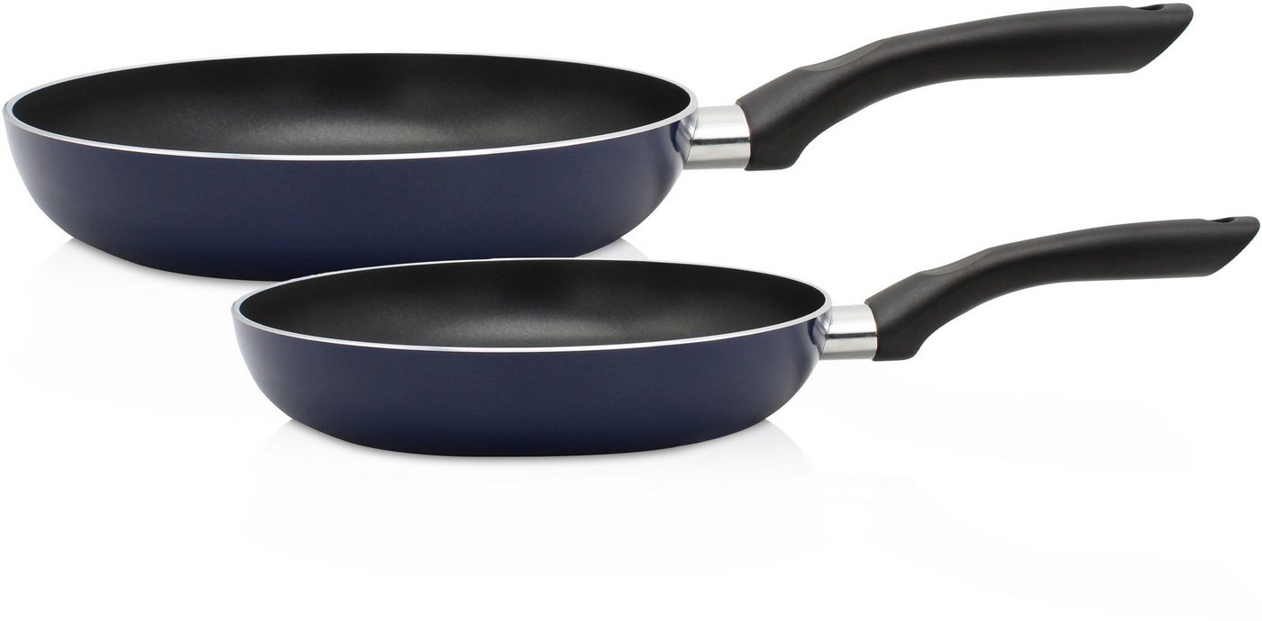 Krüger Pfannen-Set Troja, Aluminium (Set, 2-tlg), Ø 24/28 cm, Induktion von Krüger