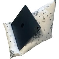 Buchstütze Lesekissen Ipad Kissen Tablet Leseknochen Tabletkissen Pusteblume von KruemelsAtelier