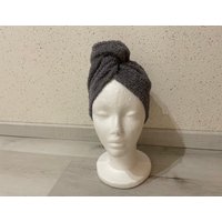 Handtuch Turban Haarturban Kopfhandtuch Frottee Mehrere Größen Grau Handtuch Turban Haarturban Kopfhandtuch Frottee Mehrere Größen Grau von KruemelsAtelier