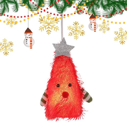 Krujecnt Beleuchtete Weihnachtsschmuck – Feiertagsbaumschmuck leuchtende Figur – Partyzubehör kleine Figuren für Tischregal Kamin Schlafzimmer Garten Terrassentür Krujecnt Beleuchtete Weihnachtsschmuck – Feiertagsbaumschmuck leuchtende Figur – Partyzubehör kleine Figuren für Tischregal Kamin Schlafzimmer Garten Terrassentür von Krujecnt