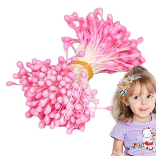 Krujecnt Blumenstaubblätter zum Basteln,Doppelkopf-Blumenstaubblätter - Doppelköpfige künstliche Blumen-Staubblätter - Künstliche Staubblätter für Hochzeiten, Heimdekoration und Bastelprojekte, Krujecnt Blumenstaubblätter zum Basteln,Doppelkopf-Blumenstaubblätter - Doppelköpfige künstliche Blumen-Staubblätter - Künstliche Staubblätter für Hochzeiten, Heimdekoration und Bastelprojekte, von Krujecnt