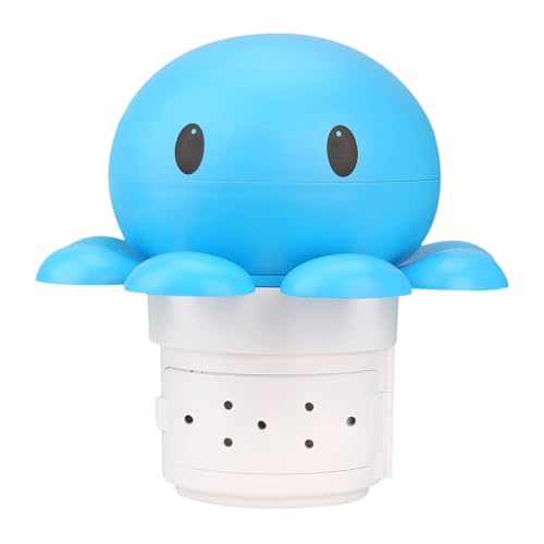 Krujecnt Chlor-Dispenser Für Whirl Pool, Schwimmender Chlorverteiler In Tintenfisch-Form, Chemische Tabletten-Float Für Innen & Außen, Spa Und Schwimmbad von Krujecnt