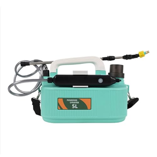 Krujecnt Gartenspritze, Akku-Gartensprühgerät 5 Liter, Verstellbarer Düngesprüher Mit Teleskopstange Für Haus Garten Hof Terrasse Camping Gewächshaus von Krujecnt