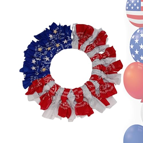 Krujecnt Patriotischer, Unabhängigkeitstag| Unabhängigkeitstag Rot weiß und blau Frühlingsblumen| 4. Juli Girlandwanddekoration für den Garten der Außenbalkon Pathway Gartengebrauch Krujecnt Patriotischer, Unabhängigkeitstag| Unabhängigkeitstag Rot weiß und blau Frühlingsblumen| 4. Juli Girlandwanddekoration für den Garten der Außenbalkon Pathway Gartengebrauch von Krujecnt