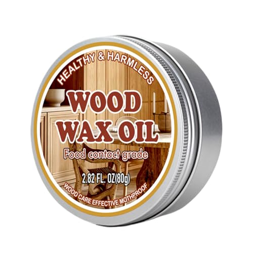 Krujecnt Schneidebrett-, Schneidebrett-Wartungsbalsam, 80 g, langlebiges Schneideblock-Pflegewachs für Möbel, Utensilien, Schrank, Schublade von Krujecnt