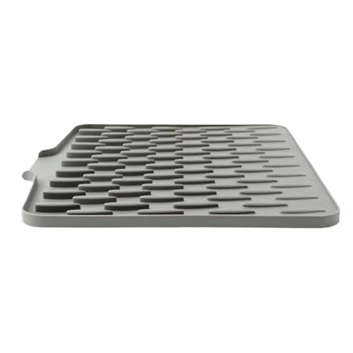 Krujecnt Silicone Geschirr Trocknungsmatte, Rutschfeste Spülmatte, Schnelltrocknend Rutschfest Hitzeabweisend Für Geschirr Tassen Spüle Schüssel Spritzschutz Krujecnt Silicone Geschirr Trocknungsmatte, Rutschfeste Spülmatte, Schnelltrocknend Rutschfest Hitzeabweisend Für Geschirr Tassen Spüle Schüssel Spritzschutz von Krujecnt
