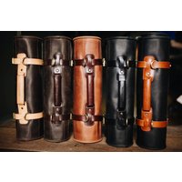 Leder Messerrolle Für Küchenchef Kruk Garage Geschenke Kochs Messer Tasche Lagerung Kostenlose Personalisierung von KrukGarageWorkstyle