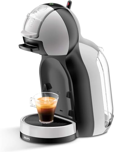 Krups KP123B Dolce Gusto Maschine Mini Me, Kaffeekapselmaschine, über 30 verschiedene Getränke vollautomatisch, Heiß- und Kaltfunktion, 1500 Watt, Artic-Grey/schwarz von NESCAFÉ DOLCE GUSTO