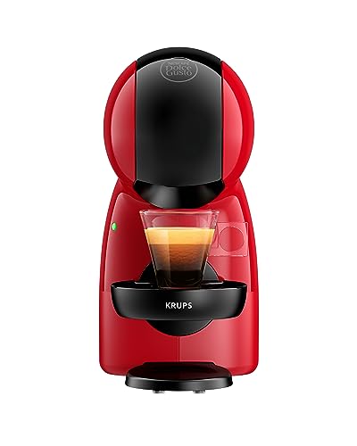 Krups KP1A35 Nescafé Dolce Gusto Piccolo XS Kaffeekapselmaschine | 15 Bar | ultra-kompakt | Hochdruck-Espresso | über 30 Kaffeekreationen | Auto-Abschaltung | Rot/Schwarz von Krups