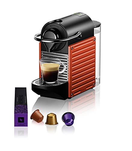 Nespresso Krups XN3045 Pixie Kaffeekapselmaschine | 1260 Watt | 0,7 l Wassertankkapazität | Pumpendruck 19 Bar | kompaktes Design | Rot von Krups