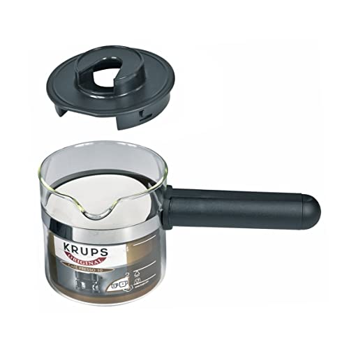 Espressokanne Glaskanne Kaffeekanne Espressokännchen transparent schwarz Glas Kunststoff Krups F0274200 Kaffeemaschine Espressomaschine eingesetzt in EspressoPrego CafePresso10Plus uvm von Krups