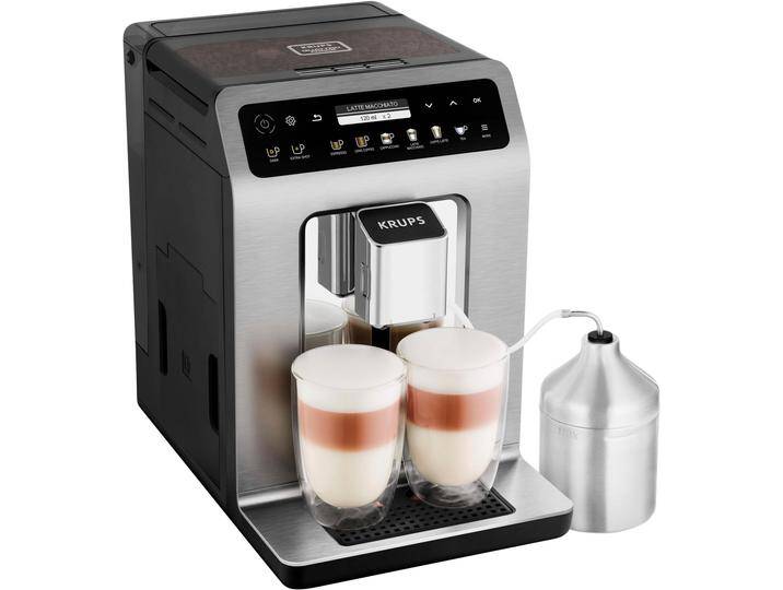 KRUPS Kaffeevollautomat EA894T Evidence Plus , grau (titansilberfarben), B:24cm H:36,3cm T:37,2cm, Kaffeevollautomaten, mit vielen technischen Innovationen und Bedienungshighlights von Krups