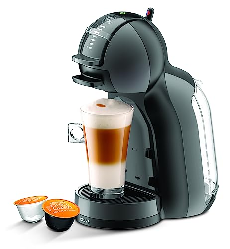 Krups Nescafé Dolce Gusto Mini Me Kapsel-Kaffeemaschine, Schwarz/Grau, automatisch, professionelle Qualität, 15 Bar Druck, große Auswahl an heißen und kalten Getränken, YY1500FD von Krups