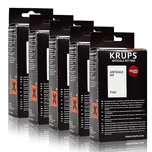 Krups Anticalc Kit* F054 Entkalker, Kalkreiniger, Kalkentferner, 5er Pack von Krups