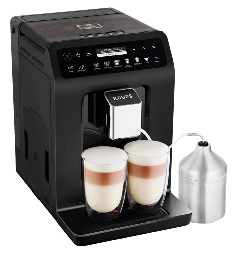 Krups EA8948 Evidence Plus Kaffeevollautomat, 1450, Kunststoff, Schwarz-metallic von Krups