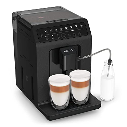 Krups EA897B Evidence ECOdesign Kaffeevollautomat | automatische Espresso & Cappuccino-Funktion | Quattro Force Technologie | One-Touch Tassen mit Milch | 8 Voreinstellungen | Milchsystem | 1450W von Krups