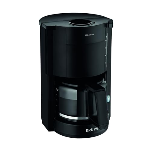Krups F30901 Filterkaffeemaschine ProAroma | Glaskanne | Warmhaltefunktion | Automatische Abschaltung | 10 Tassen | 1.050 W | Weiß von Krups
