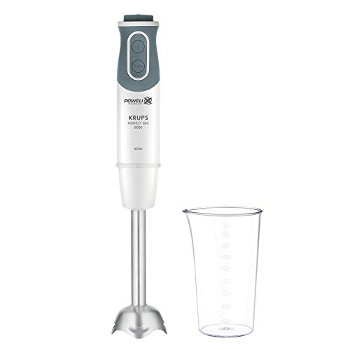 Krups HZ64B1 Perfectmix 8000 Stabmixer | 800 Watt | 20 Geschwindigkeitsstufen | Turbo-Funktion | Powelix-Technologie | inklusive 800 ml Messbecher | Weiß/Dunkelgrau Krups HZ64B1 Perfectmix 8000 Stabmixer | 800 Watt | 20 Geschwindigkeitsstufen | Turbo-Funktion | Powelix-Technologie | inklusive 800 ml Messbecher | Weiß/Dunkelgrau von Krups