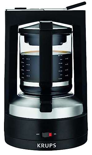 Krups KM468910 Filterkaffeemaschine T8 | 850 Watt | Automatische Abschaltung | 8-12 Tassen | Beleuchteter Ein-/ Ausschalter | Schwarz von Krups