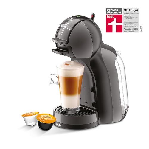 NESCAFÉ Dolce Gusto Krups KP1238 Mini Me Kaffeekapselmaschine | 15 Bar | kompakt | Hochdruck-Kaffeemaschine | über 30 Kaffeekreationen | wählbare Getränkegröße | Schwarz/Anthrazit von NESCAFÉ DOLCE GUSTO