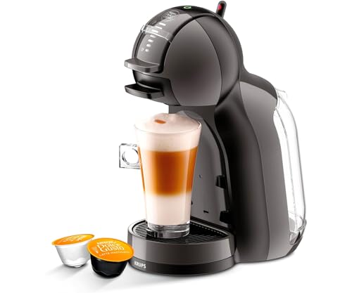 Krups Nescafé Dolce Gusto Mini Me Kaffeekapselmaschine mit 15 bar Druck, Kapazität 0,8 l Kalt- oder Heißgetränke, Play & Select, Thermoblock, 35 Kaffeesorten, Schwarz, KP1238 Krups Nescafé Dolce Gusto Mini Me Kaffeekapselmaschine mit 15 bar Druck, Kapazität 0,8 l Kalt- oder Heißgetränke, Play & Select, Thermoblock, 35 Kaffeesorten, Schwarz, KP1238 von NESCAFÉ DOLCE GUSTO