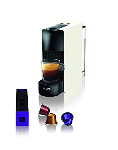 Krups Nespresso Essenza Mini Pure white Kaffeemaschine Kaffeebereiter Kaffeekapsel Espresso Style Barista Kompaktmaschine YY2912FD von Krups