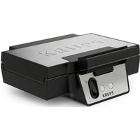 Krups Waffeleisen "Iconic mit elegantem Design, Keramik-Antihaftbeschichtung" 850 W extra-tiefe Platten, Maße: 23,4 x 26,5 x 10,8 cm, FDK261 von Krups