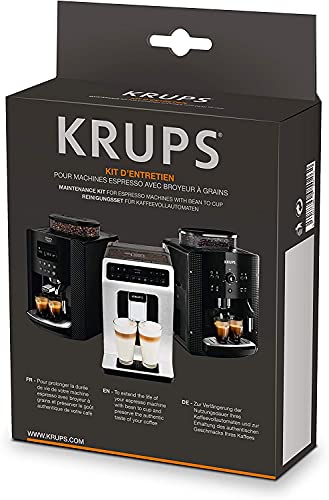 Krups XS5300 Reinigungs- u. Pflegeset für Kaffeevollautomaten | Original Ersatzteil von Krups für alle Kaffeevollautomaten, Jahresvorrat an Reinigungstabletten und Entkalker, sowie einem Wasserfilter von Krups
