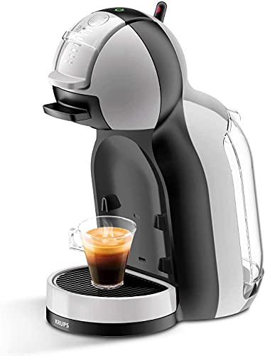 KRUPS NESCAFE Dolce Gusto Gusto Mini Me Automatische Play and Select Kaffeekapselmaschine, 0,8 Liter, Grau/Schwarz - KP123B40 von NESCAFÉ