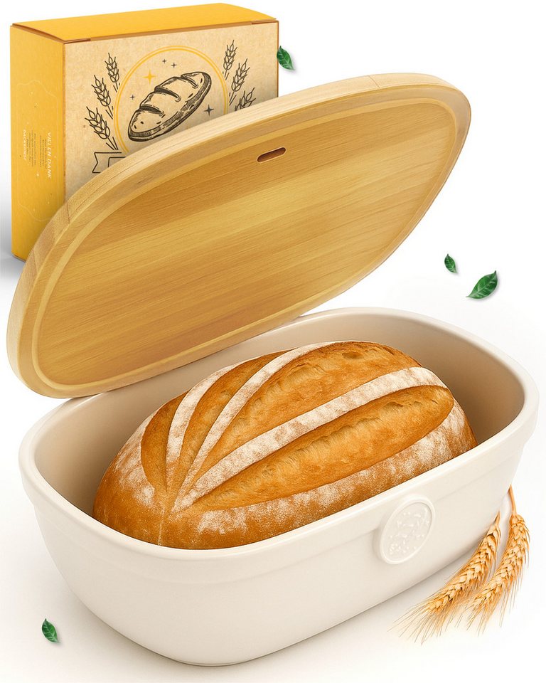 Krustenzauber Brotkasten Moderner Brotkorb & Brotkasten zur Brotaufbewahrung für frisches Brot Krustenzauber Brotkasten Moderner Brotkorb & Brotkasten zur Brotaufbewahrung für frisches Brot von Krustenzauber