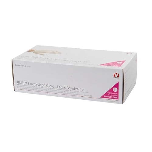 Krutex Latex-Untersuchungshandschuhe, PF, 100 Stück von Krutex