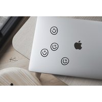 Smile Mini Spiegelaufkleber/Laptop Sticker Selfiesticker Aufkleber Self Love Affirmation von KruthDesign
