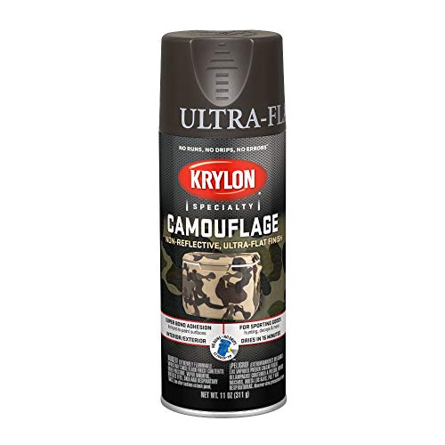 Krylon K04292000 Camouflage Made with Fusion For Plastic Paint Technology Sprayfarbe, Braun, 313 ml von Krylon