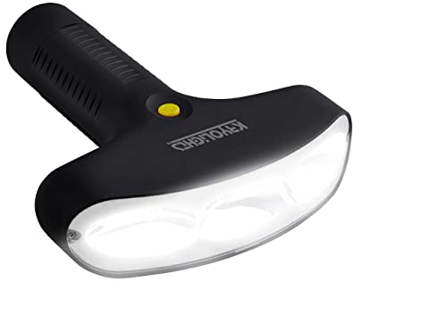 KryoLights Led Batterie Leuchten: LED-Taschenlampe mit 180°-Lichtfeld-Technologie, 600 lm, 7,2 W, IP44 (Taschenlampe Batteriebetrieben, Handleuchte, Arbeitsleuchte) von KryoLights