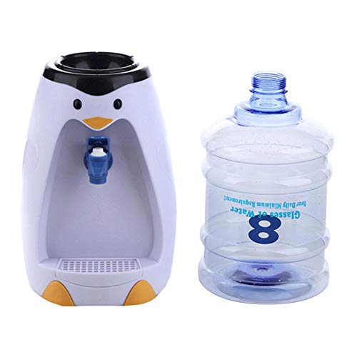 Krystallove 2.5L Desktop Mini Wasserspender, Single Cold Typ Cute Cartoon Pinguin-förmigen Wasserspender, für Kinder, Versammlungen, Büro, zu Hause von Krystallove