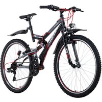 KS-Cycling Mountain-Bike Topeka 26 Zoll Rahmenhöhe 48 cm 21 Gänge grau grau von Ks-cycling