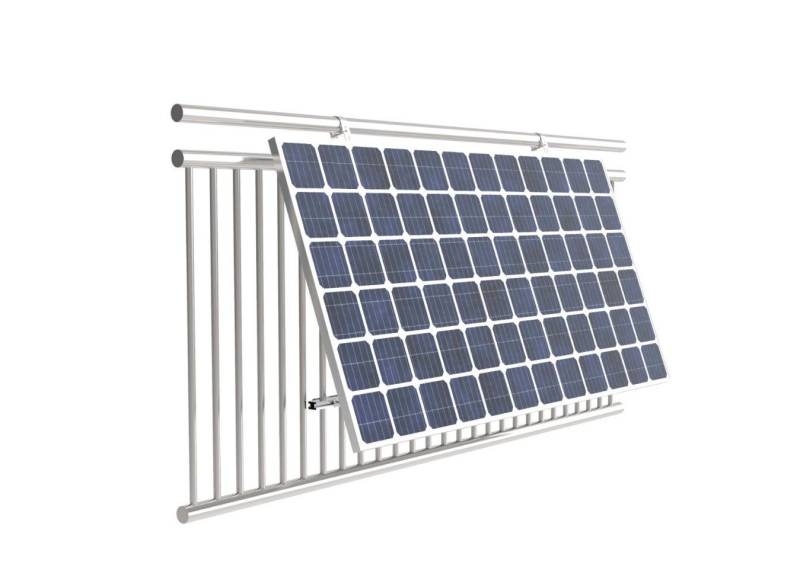 Kseng Balkonkraftwerk SolarModul Halterung,15-30°, Montageset für Geländer, Balkonkraftwerke von Kseng