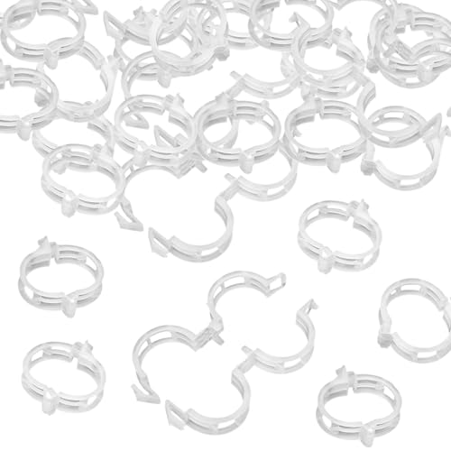 Ksheria 300 Stück Pflanzenstütz-Clips – Kunststoff-Clips für Gartennetz, Kletterpflanzen, Tomaten-Ranken-Clips für Schnur, Rankgitter, Weinreben-Clips zum aufrechten Wachsen, macht Pflanzen gesünder von Ksheria