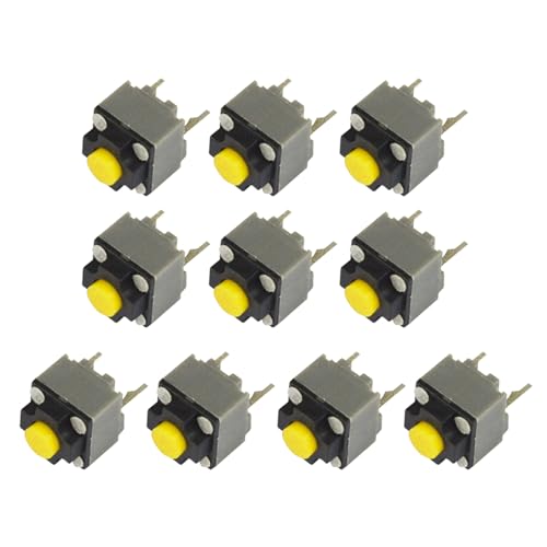 Ksikdeg 10pcs Kailhs Silent Mikroschalch 6x6x7.3mm Square Silents Switches Taste Maus Mikroschalter Schalter Ruhige Klicks Maustaste von Ksikdeg