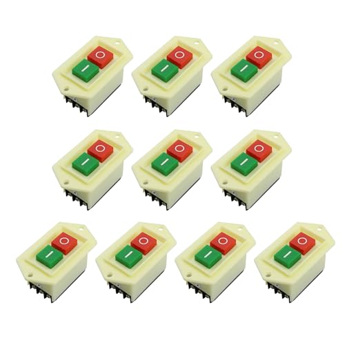 AC380V Druckknopfschalter Ein/Offs Starten Stopp 3 Phase Elektrische Mechanik Gerätesteuerung 10A Druckknopfschalter AC380V Druckknopfschalter Ein/Offs Starten Stopp 3 Phase Elektrische Mechanik Gerätesteuerung 10A Druckknopfschalter von Ksikdeg