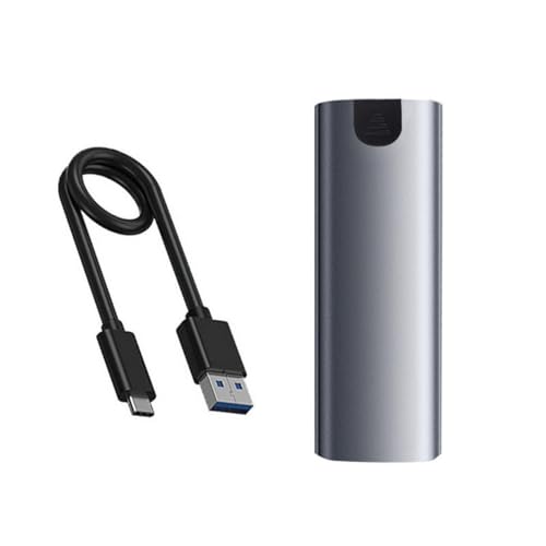 Ksikdeg Solides Laufwerkgehäuse NVME auf USB 3.1, Aluminiumlegierung, unterstützt M-Key B-Key B+M-Key von Ksikdeg