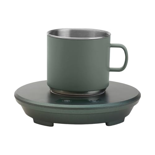 Tragbarer Tassewärmer 55 ° C Konstante Temperatur Mit Kaltem Hitzeknopf Kaffeewärmer Für Schreibtisch Edelstahl Tasse Kaffeewärmer von Ksikdeg