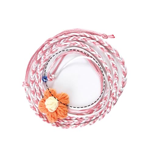 Verstellbares Hamster-Leinengeschirr mit Blumen-Design, Laufseil für kleine Tiere, lustige Unterhaltung, einfach zu tragen, dekorative Haustierleine von Ksikdeg